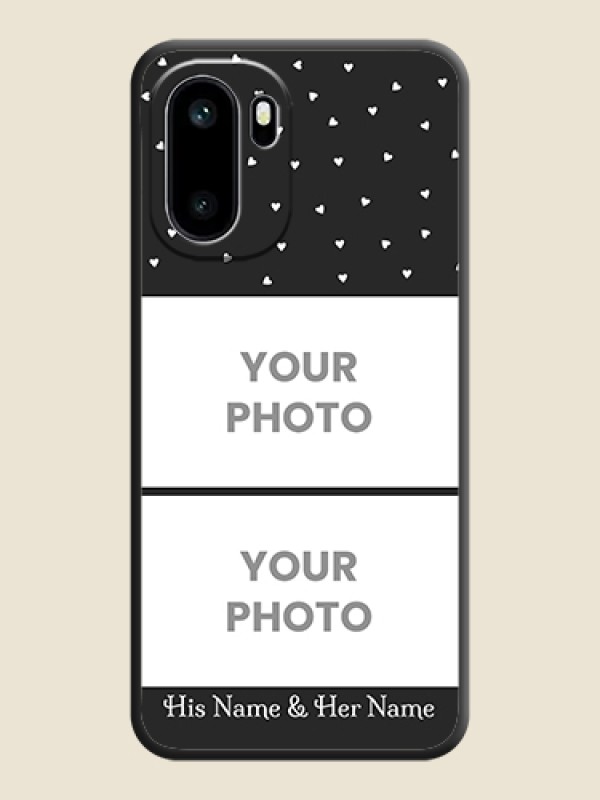 Custom Miniature Love Symbols with Name On Space Black Custom Soft Matte Mobile Back Cover - OnePlus 15R 5G - alternate view