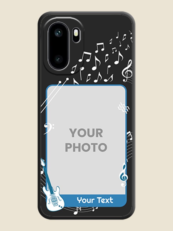 Custom Musical Theme Design with Text on Photo On Space Black Custom Soft Matte Mobile Back Cover - OnePlus 15R 5G - alternate view