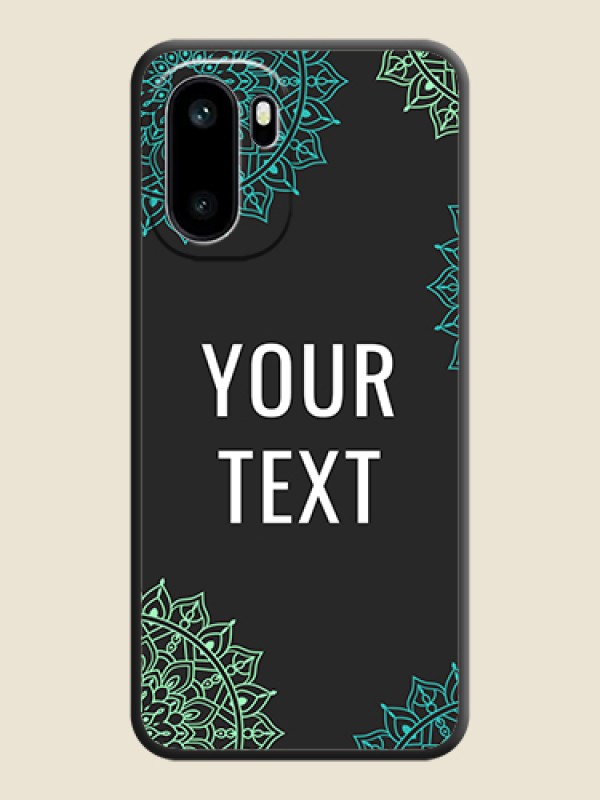 Custom Your Name with Floral Design On Space Black Custom Soft Matte Mobile Back Cover - OnePlus 15R 5G - alternate view