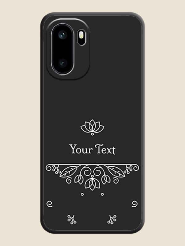 Custom Lotus Garden Custom Text On Space Black Custom Soft Matte Mobile Back Cover - OnePlus 15R 5G - alternate view