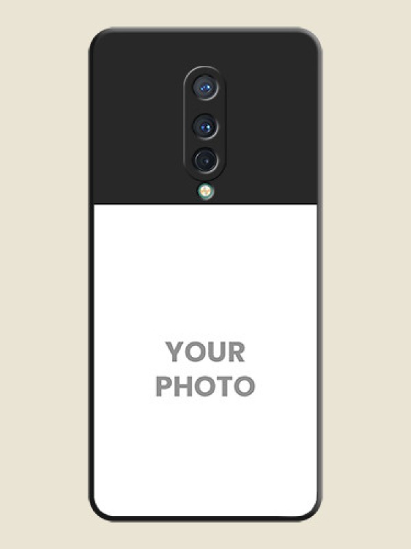 Custom Image Upload With Space Black Color On Custom Soft Matte Mobile Back Cover - OnePlus 8 - alternate view