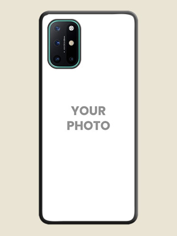 Custom Full Single Pic Upload On Space Black Personalized Soft Matte Phone Covers -Oneplus 8T - alternate view