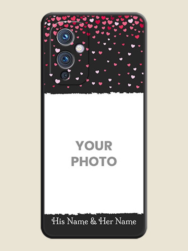 Custom Fall in Love with Your Partner  on Photo on Space Black Soft Matte Phone Cover - Oneplus 9 5G - alternate view
