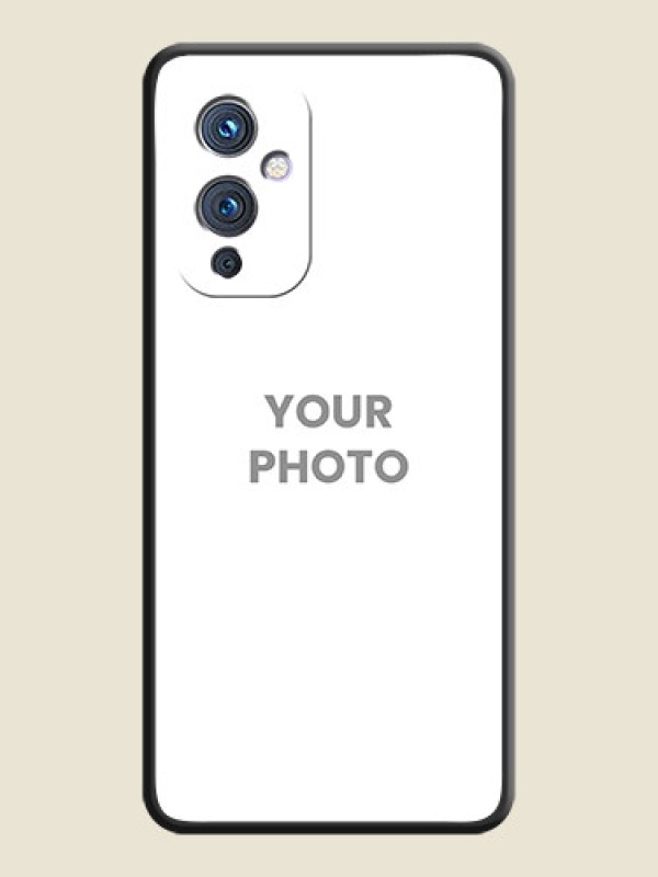 Custom Full Single Pic Upload On Space Black Personalized Soft Matte Phone Covers -Oneplus 9 5G - alternate view