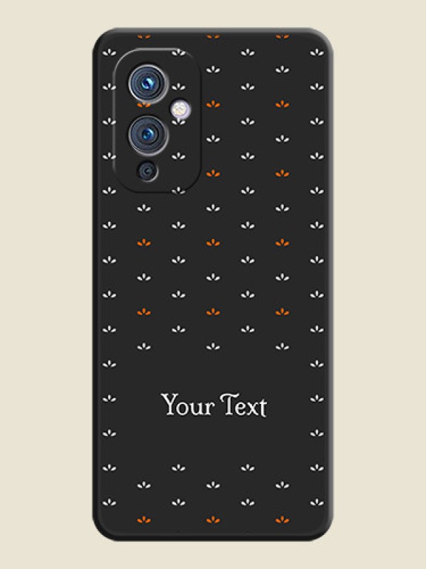 Custom Simple Pattern With Custom Text On Space Black Personalized Soft Matte Phone Covers -Oneplus 9 5G - alternate view