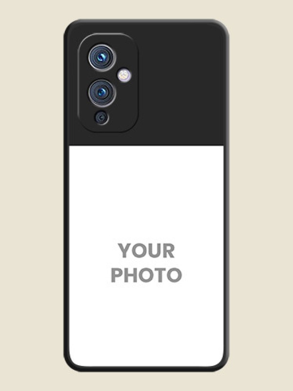 Custom Image Upload With Space Black Color On Custom Soft Matte Mobile Back Cover - OnePlus 9 5G - alternate view