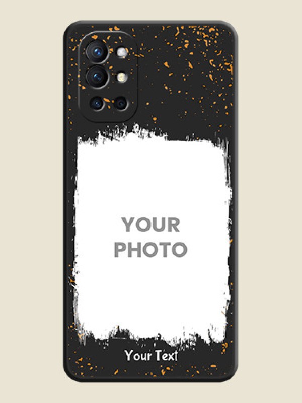 Custom Spray Free Design on Photo on Space Black Soft Matte Phone Cover - Oneplus 9R 5G - alternate view
