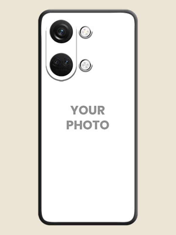 Custom Full Single Pic Upload On Space Black Personalized Soft Matte Phone Covers - OnePlus Nord 3 5G - alternate view