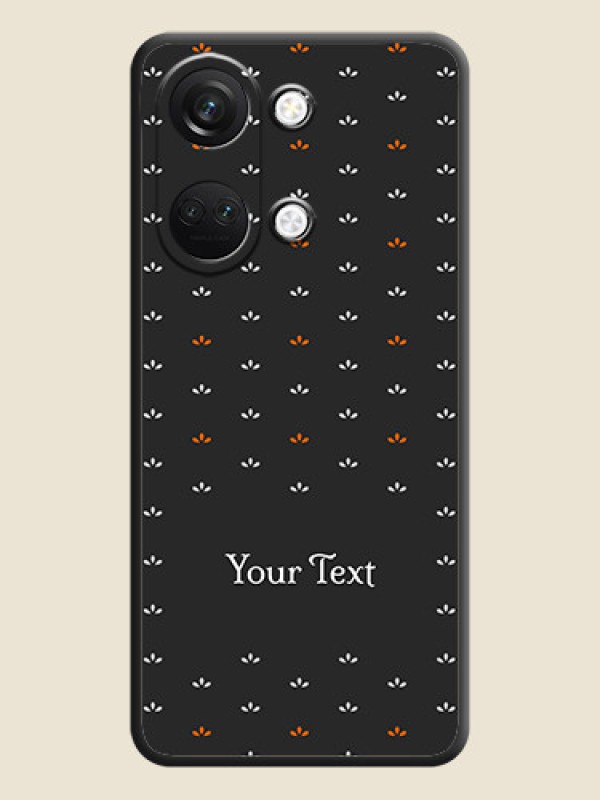 Custom Simple Pattern With Custom Text On Space Black Personalized Soft Matte Phone Covers - OnePlus Nord 3 5G - alternate view