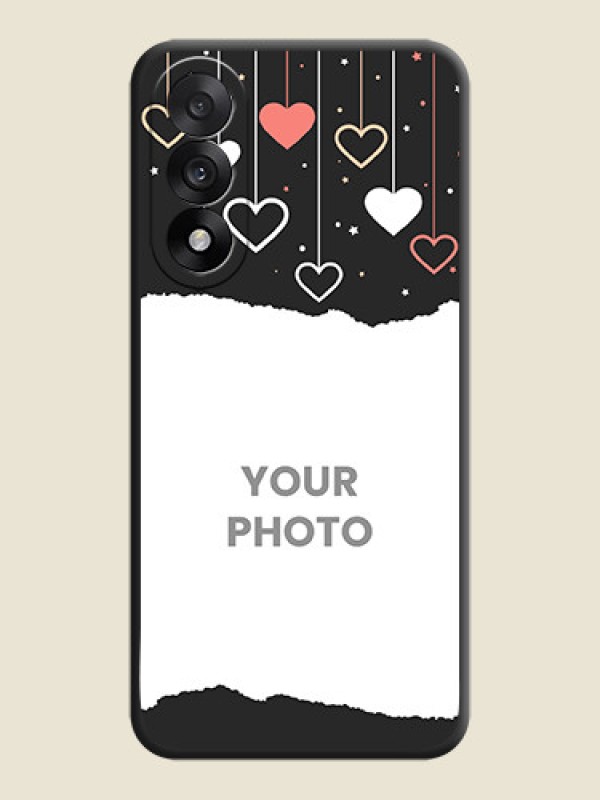 Custom Love Hangings with Splash Wave Picture On Space Black Custom Soft Matte Mobile Back Cover - OnePlus Nord 5 5G - alternate view