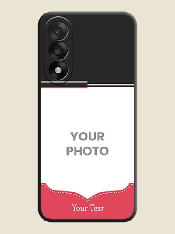 Custom Classic Plain Design with Name On Space Black Custom Soft Matte Mobile Back Cover - OnePlus Nord 5 5G - alternate view