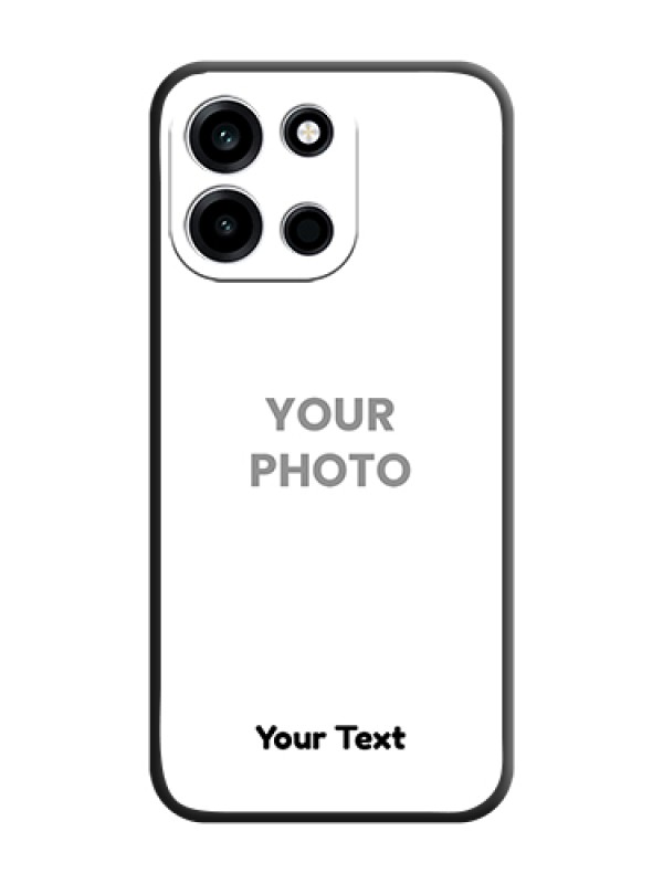 Custom Full Single Pic Upload With Text On Space Black Custom Soft Matte Mobile Back Cover - OnePlus Nord 6 5G - alternate view