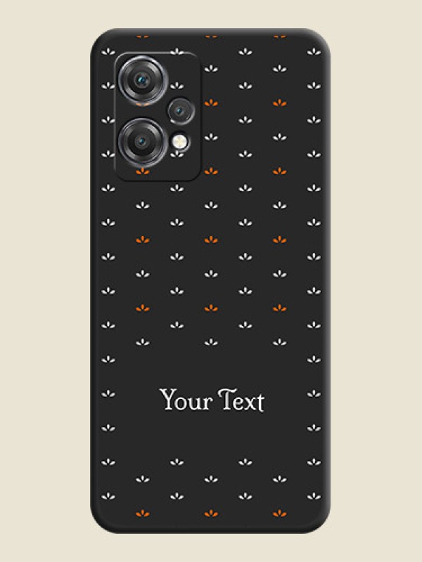 Custom Simple Pattern With Custom Text On Space Black Personalized Soft Matte Phone Covers -Oneplus Nord Ce 2 Lite 5G - alternate view