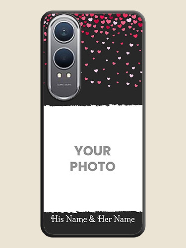 Custom Fall in Love with Your Partner on Photo On Space Black Custom Soft Matte Mobile Back Cover - OnePlus Nord CE 4 Lite 5G - alternate view