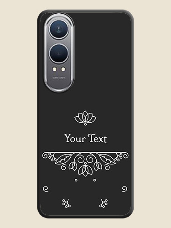 Custom Lotus Garden Custom Text On Space Black Custom Soft Matte Mobile Back Cover - OnePlus Nord CE 4 Lite 5G - alternate view