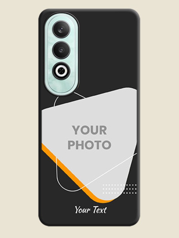 Custom Yellow Triangle - Photo on Space Black Soft Matte Phone Cover - OnePlus Nord CE 4 - alternate view