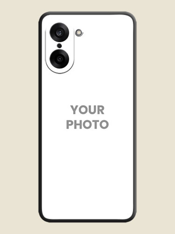 Custom Full Single Pic Upload On Space Black Custom Soft Matte Mobile Back Cover - OnePlus Nord CE 5 5G - alternate view