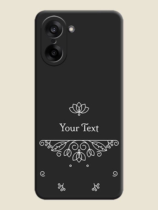 Custom Lotus Garden Custom Text On Space Black Custom Soft Matte Mobile Back Cover - OnePlus Nord CE 5 5G - alternate view