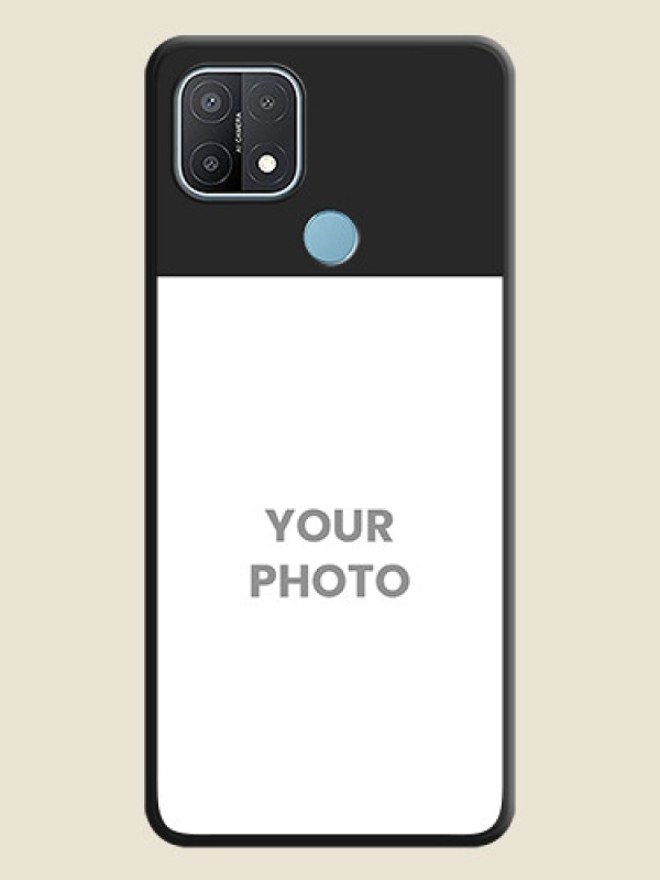 Custom Image Upload With Space Black Color On Custom Soft Matte Mobile Back Cover - Oppo A15 - alternate view