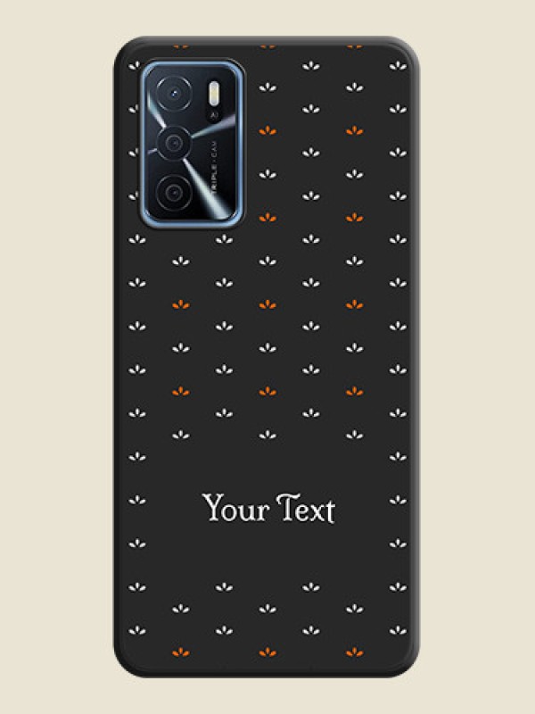 Custom Simple Pattern With Custom Text On Space Black Personalized Soft Matte Phone Covers -Oppo A16 - alternate view