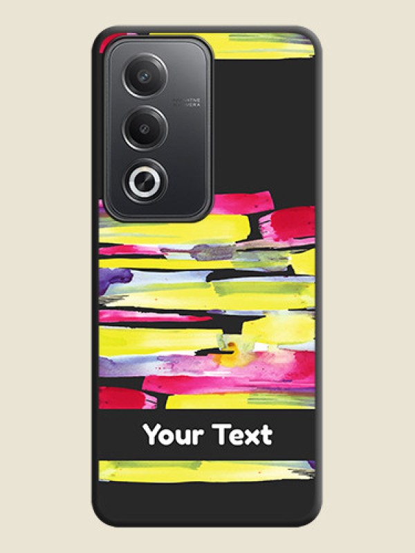 Custom Brush Coloured On Space Black Custom Soft Matte Mobile Back Cover - Oppo A3 Pro 5G - alternate view