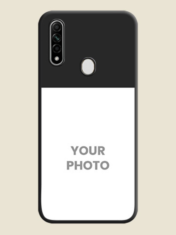 Custom Image Upload With Space Black Color On Custom Soft Matte Mobile Back Cover - Oppo A31 - alternate view