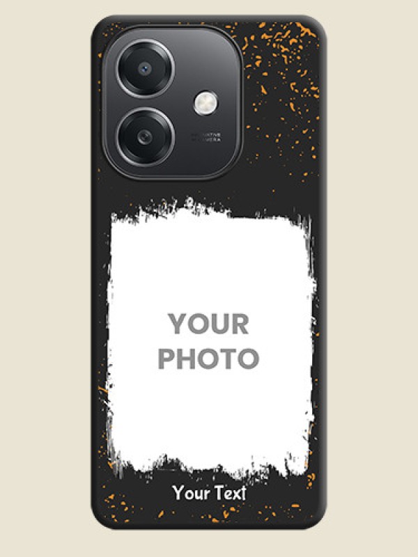 Custom Spray Free Design on Photo On Space Black Custom Soft Matte Mobile Back Cover - Oppo A3X 5G - alternate view