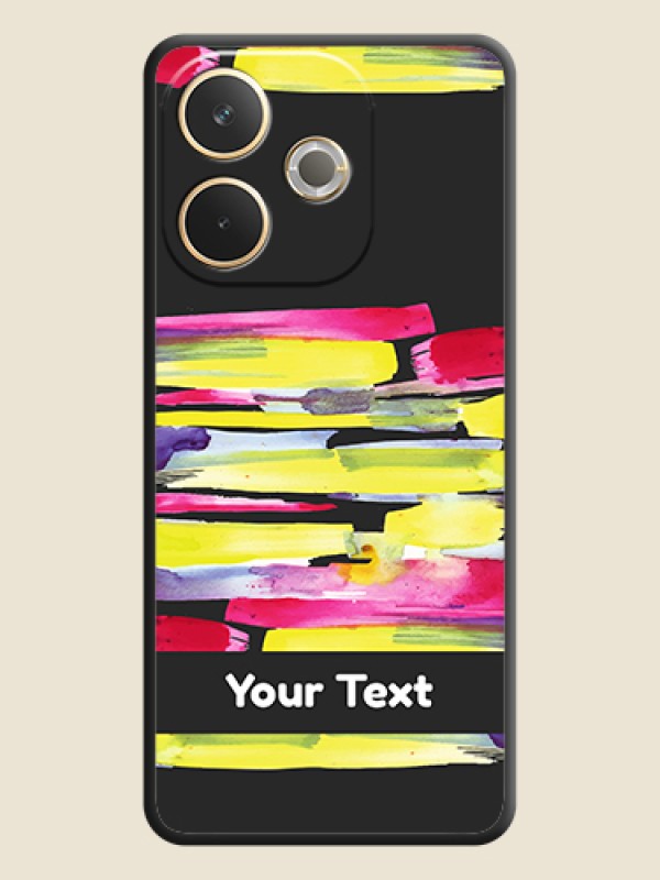 Custom Brush Coloured On Space Black Custom Soft Matte Mobile Back Cover - Oppo A5 Pro 5G - alternate view