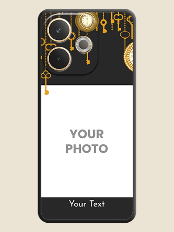 Custom Decorative Design with Text On Space Black Custom Soft Matte Mobile Back Cover - Oppo A5 Pro 5G - alternate view