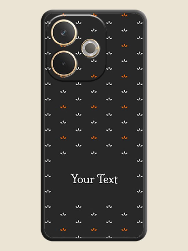 Custom Simple Pattern With Custom Text On Space Black Custom Soft Matte Mobile Back Cover - Oppo A5 Pro 5G - alternate view
