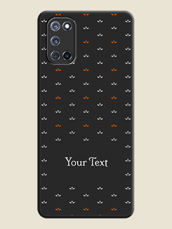 Custom Simple Pattern With Custom Text On Space Black Personalized Soft Matte Phone Covers -Oppo A52 - alternate view