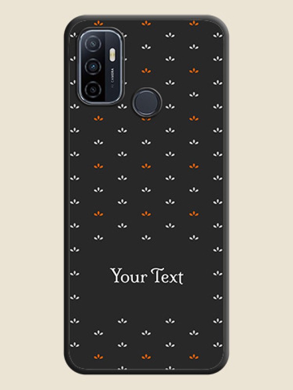 Custom Simple Pattern With Custom Text On Space Black Personalized Soft Matte Phone Covers -Oppo A53 - alternate view