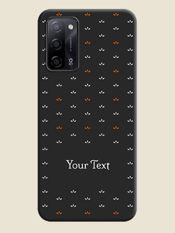Custom Simple Pattern With Custom Text On Space Black Personalized Soft Matte Phone Covers -Oppo A53S 5G - alternate view