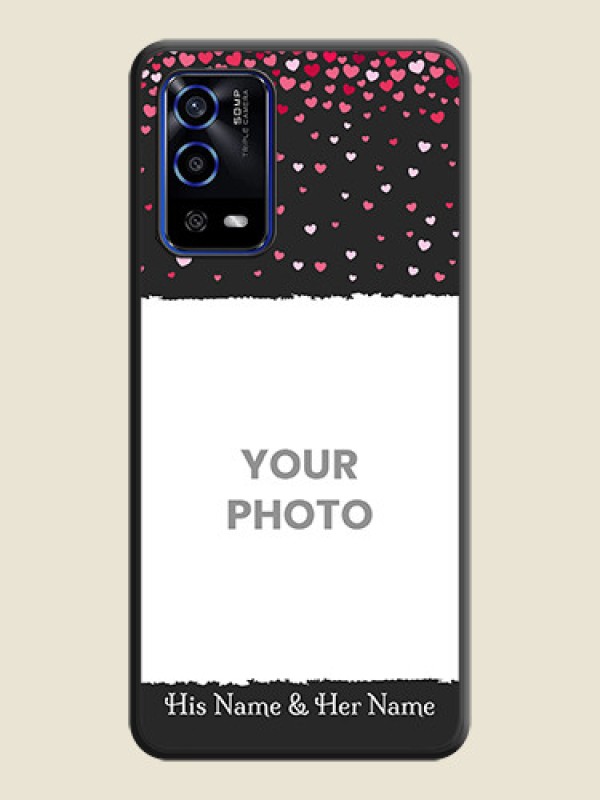 Custom Fall in Love with Your Partner  on Photo on Space Black Soft Matte Phone Cover - Oppo A55 - alternate view