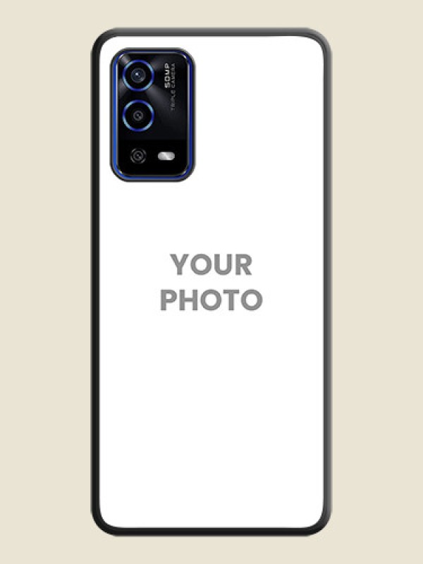 Custom Full Single Pic Upload On Space Black Personalized Soft Matte Phone Covers -Oppo A55 - alternate view