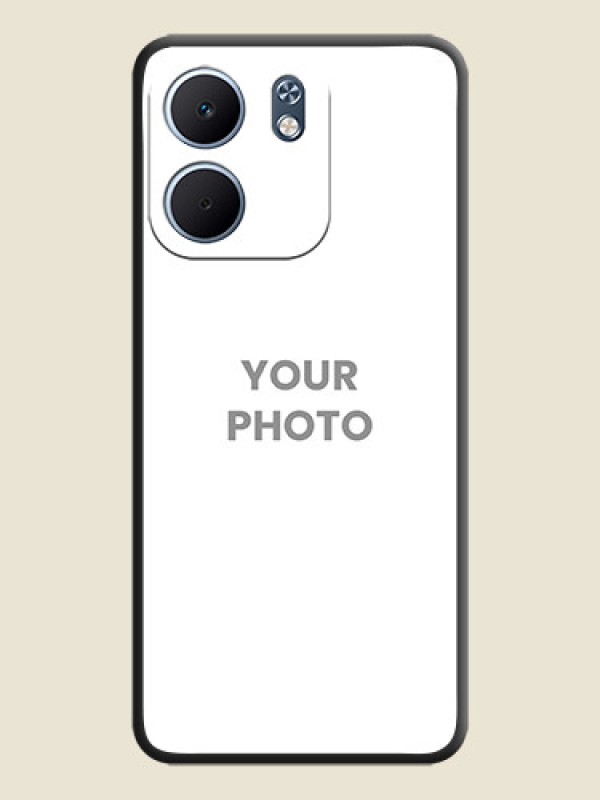 Custom Full Single Pic Upload On Space Black Custom Soft Matte Mobile Back Cover - Oppo A5x 5G - alternate view