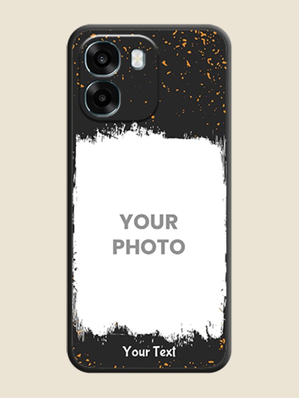 Custom Spray Free Design on Photo On Space Black Custom Soft Matte Mobile Back Cover - Oppo A6 5G - alternate view