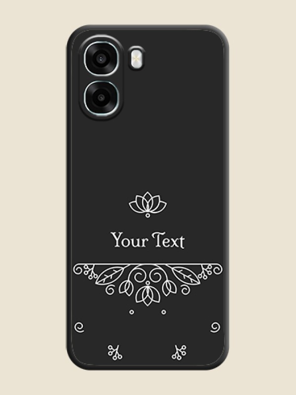 Custom Lotus Garden Custom Text On Space Black Custom Soft Matte Mobile Back Cover - Oppo A6s 5G - alternate view