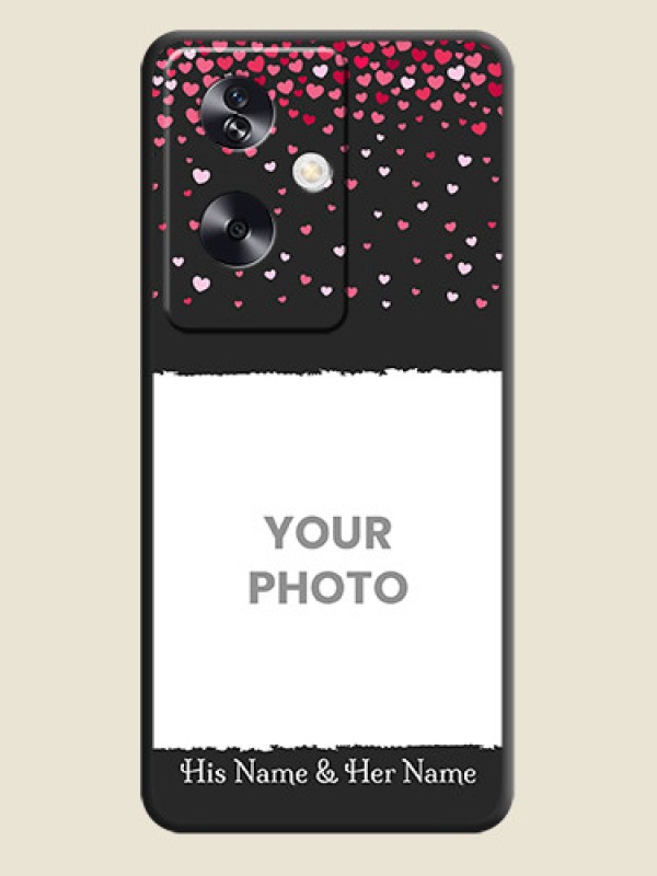 Custom Fall in Love with Your Partner on Photo On Space Black Custom Soft Matte Mobile Back Cover - Oppo A79 5G - alternate view