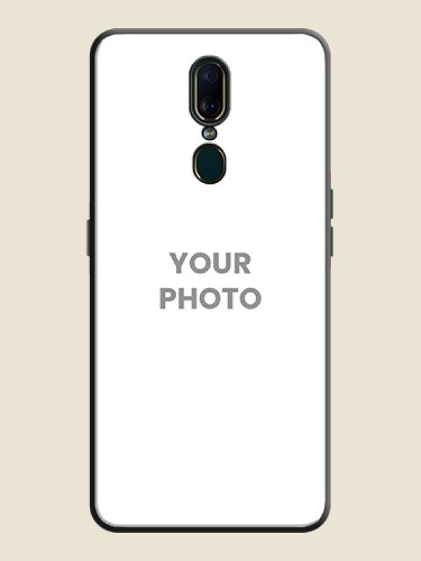 Custom Full Single Pic Upload On Space Black Personalized Soft Matte Phone Covers -Oppo A9 - alternate view