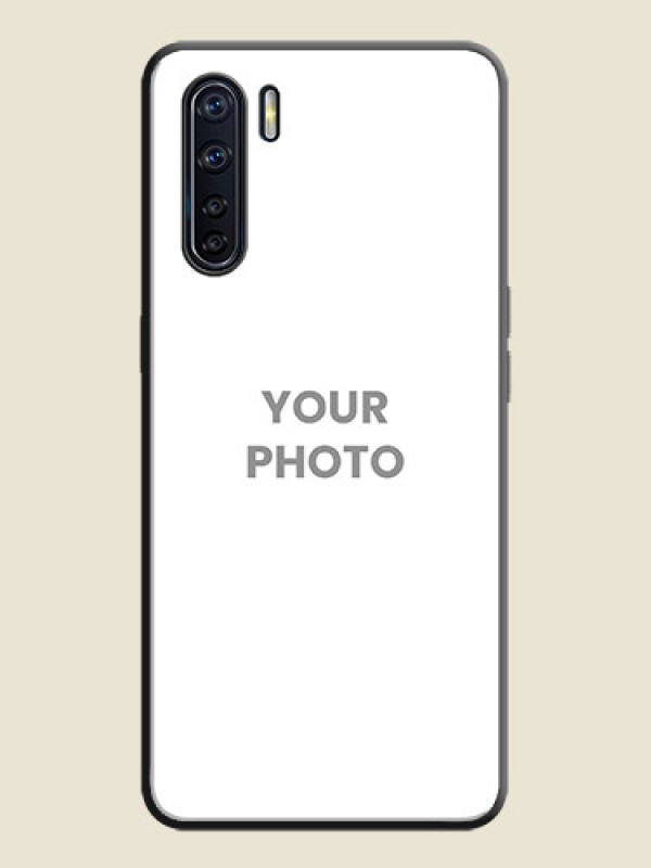 Custom Full Single Pic Upload On Space Black Personalized Soft Matte Phone Covers -Oppo F15 - alternate view