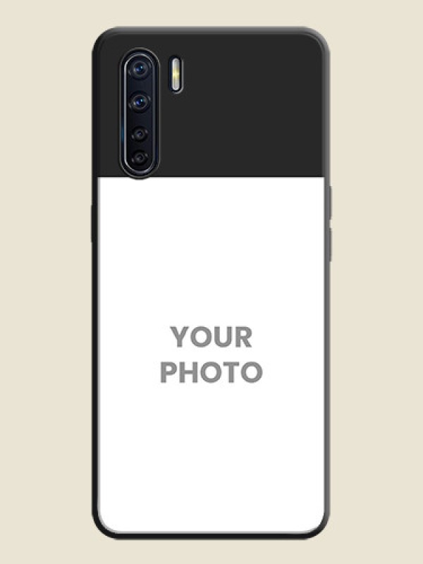 Custom Image Upload With Space Black Color On Custom Soft Matte Mobile Back Cover - Oppo F15 - alternate view