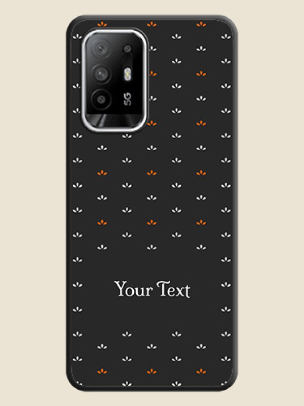 Custom Simple Pattern With Custom Text On Space Black Personalized Soft Matte Phone Covers -Oppo F19S - alternate view