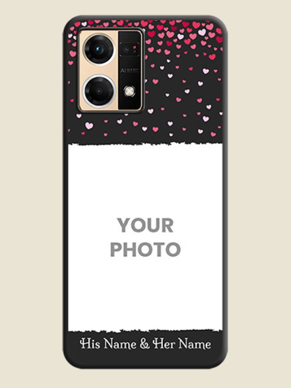 Custom Fall in Love with Your Partner  on Photo on Space Black Soft Matte Phone Cover - Oppo F21 Pro 4G - alternate view