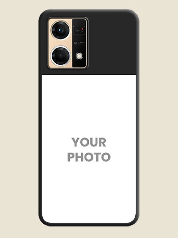 Custom Image Upload With Space Black Color On Custom Soft Matte Mobile Back Cover - Oppo F21 Pro 4G - alternate view