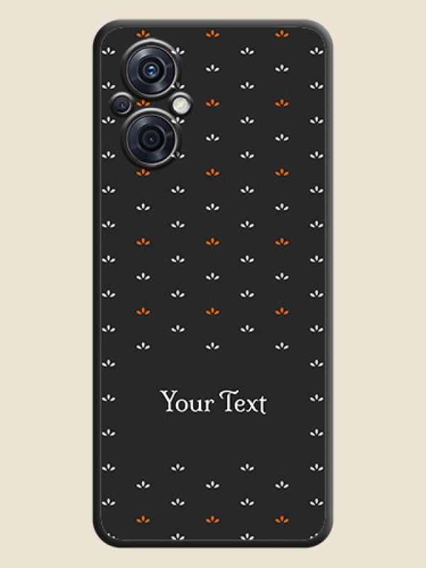 Custom Simple Pattern With Custom Text On Space Black Personalized Soft Matte Phone Covers -Oppo F21 Pro 5G - alternate view