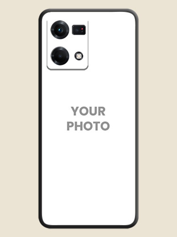 Custom Full Single Pic Upload On Space Black Personalized Soft Matte Phone Covers -Oppo F21S Pro - alternate view