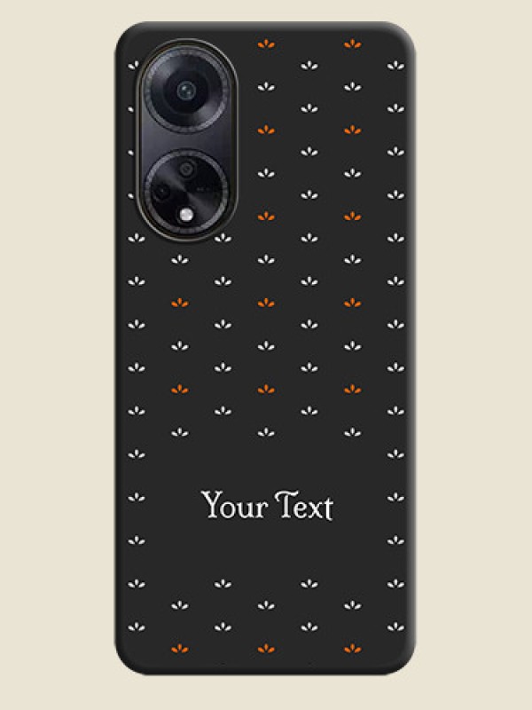Custom Simple Pattern With Custom Text On Space Black Personalized Soft Matte Phone Covers - Oppo F23 5G - alternate view