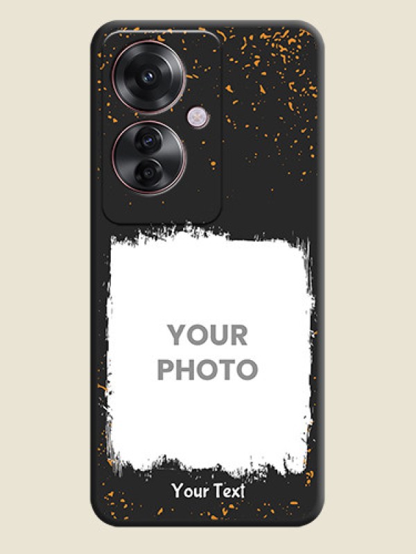 Custom Spray Free Design on Photo On Space Black Custom Soft Matte Mobile Back Cover - Oppo F25 Pro 5G - alternate view