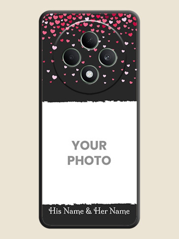 Custom Fall in Love with Your Partner on Photo On Space Black Custom Soft Matte Mobile Back Cover - Oppo F27 5G - alternate view